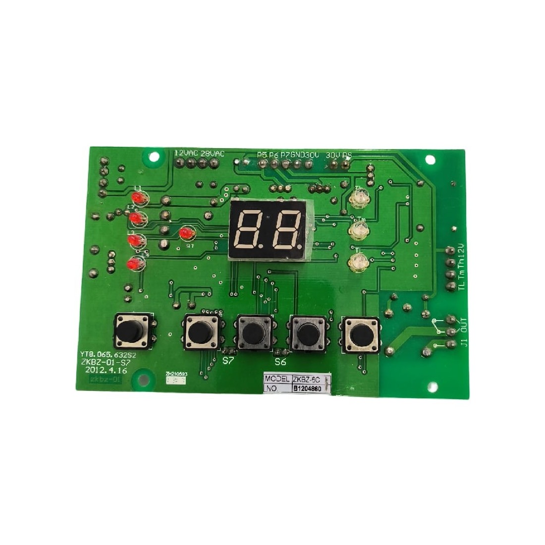 Placa electrónica envasadora vacío  ZKBZ-6E YT8.065.63252 ZKBZ-01-S7