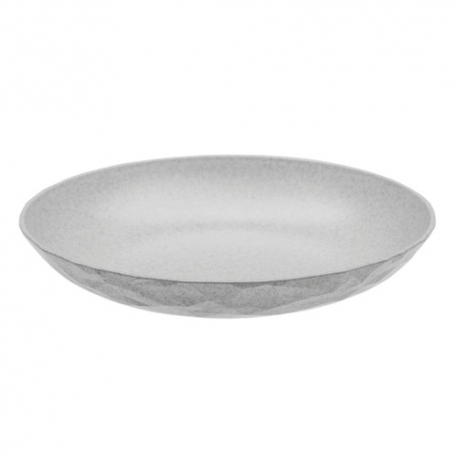 Plato hondo plastico organico koziol gris