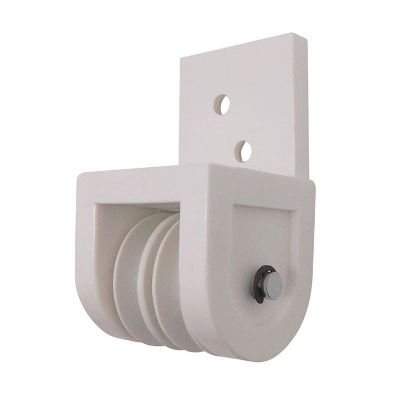 Polea Frontal Pergola Toldo. Blco. 127D75 Micel