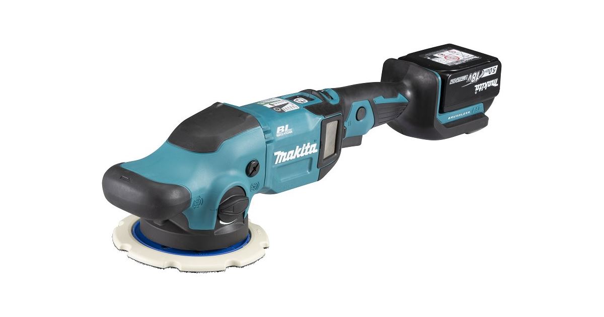 Pulidora inalámbrica MAKITA 150mm Li-ion 18V/5.0Ah DPO600RTE