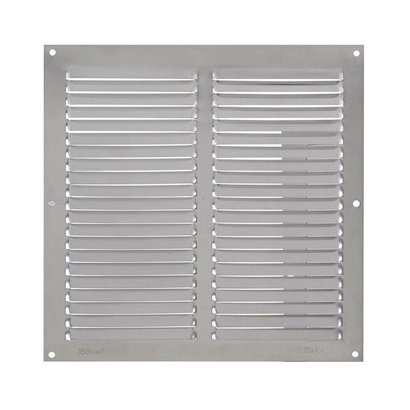 Rejilla Ventilacion Al 25X25 0.6Mm Plata 569F12