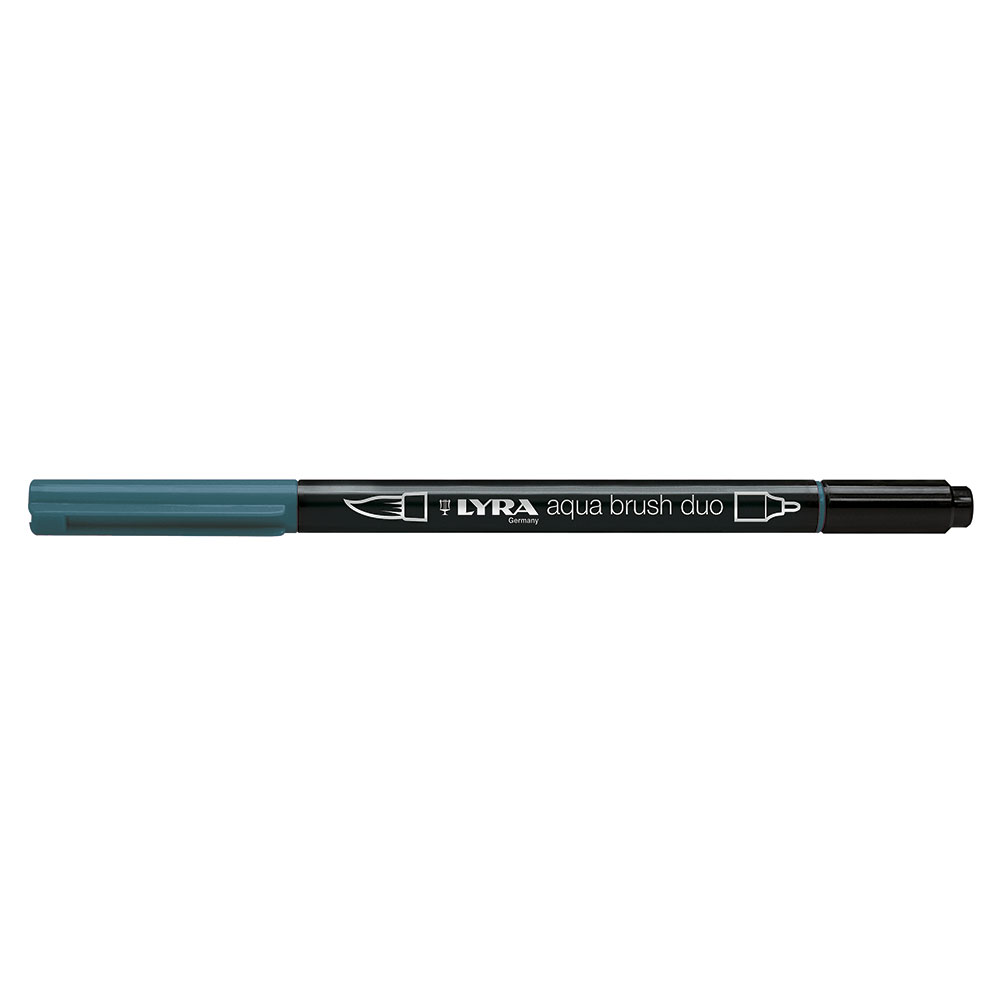 Rotulador Lyra Aqua Brush Duo Azul Cobalto Verde Efecto Pincel