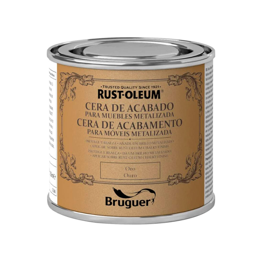 Rust-Oleum Cera Acabado Muebles Oro 125ml