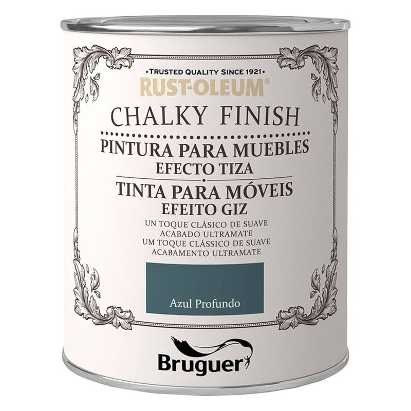 Rustol. Chalky Finish M. Azul Prof 750Ml 88Q539 Bruguer