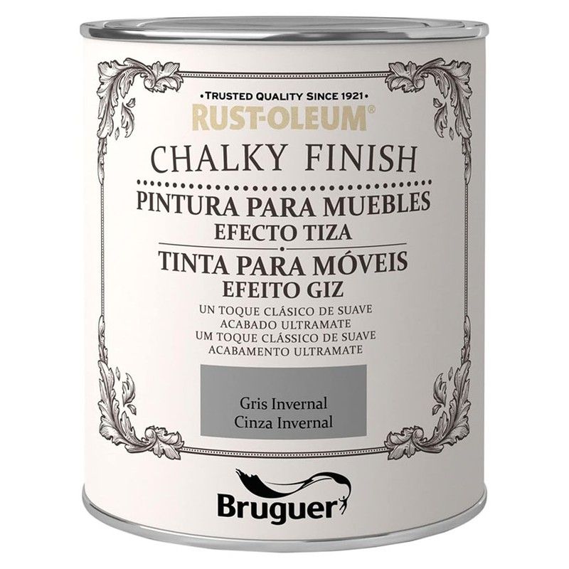 Rustol. Chalky Finish M. Gris Inv. 750Ml 88Q545 Bruguer