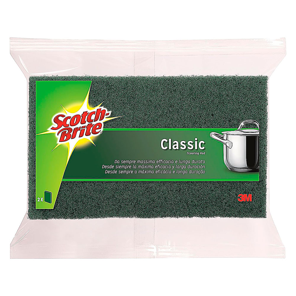 Estropajo Scoch Brite Fibra Verde 2 uds.