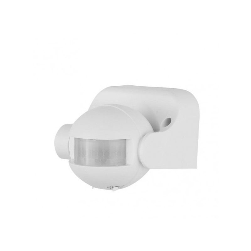 Sensor Movimiento Detector Ip44 Blanco 8x8,5x11cm 360º Alcance Hasta 12 M