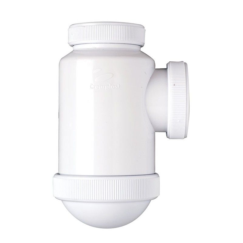 Sifon Bot.Sal.Horiz.Tubos Liso1 1/4*32Mm 897F70 Crearplast