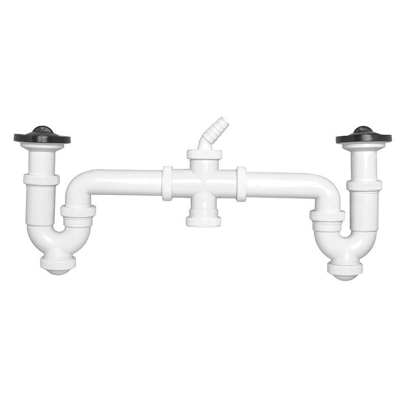 Sifon Curvo Doble R.Ext.+2 Tom.Elect.Tap 897F60 Crearplast