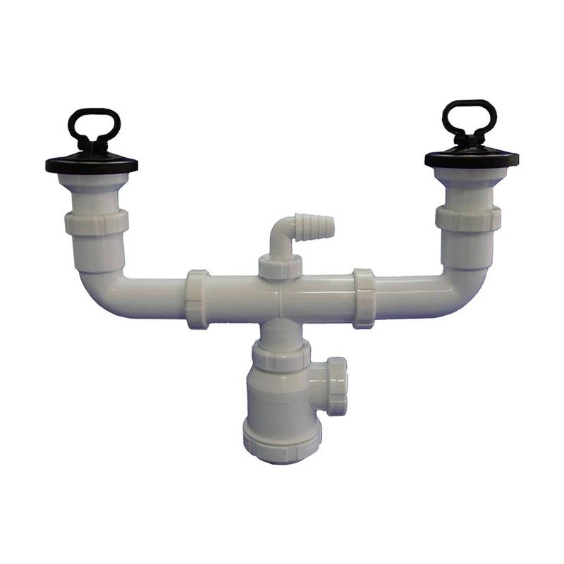 Sifon Doble Valvulas Extens. Ø70 1 1/2 893F29 Tecnoagua
