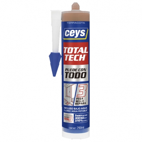 Adhesivo sellador ceys total tech 290ml terracota 2234