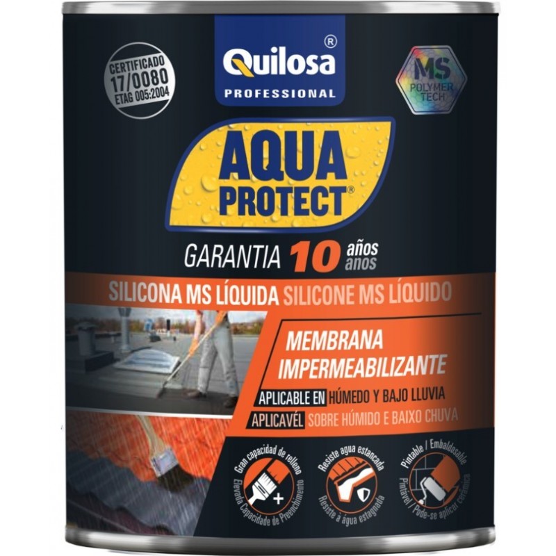 Silicona Impermeabilizante MS Líquida Terracota QUILOSA 1L