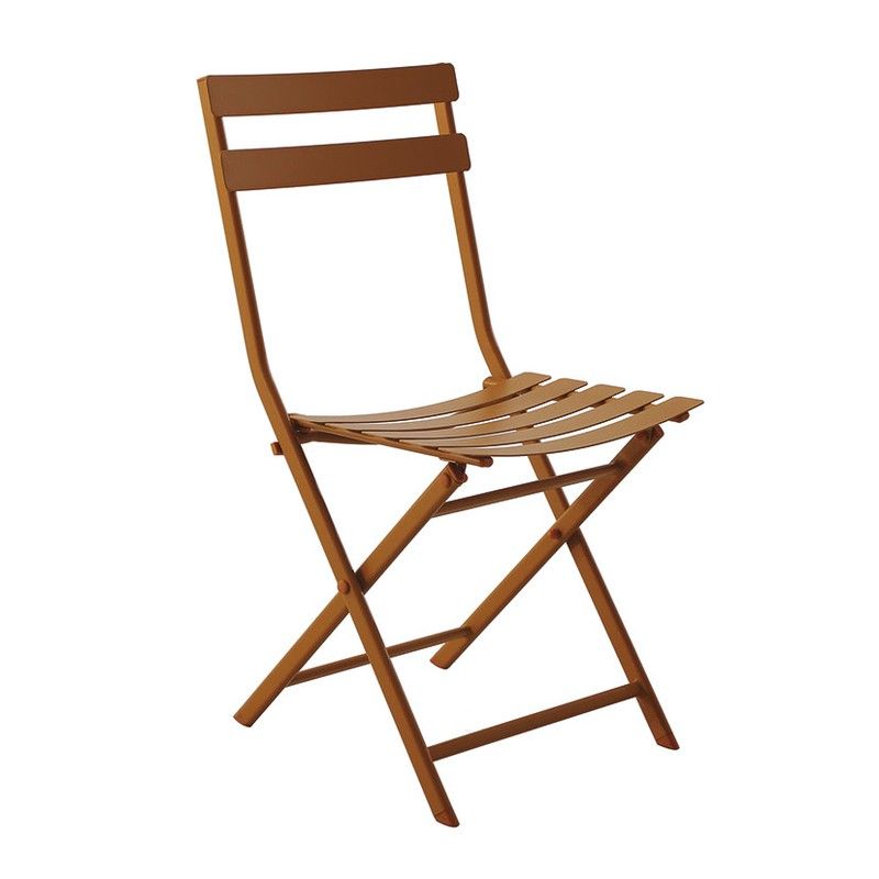 Silla Metálica.Plegable. Ocre 8704N432