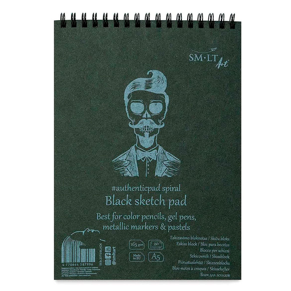 Bloc Papel para Bocetos Color Negro 165 g Din A5