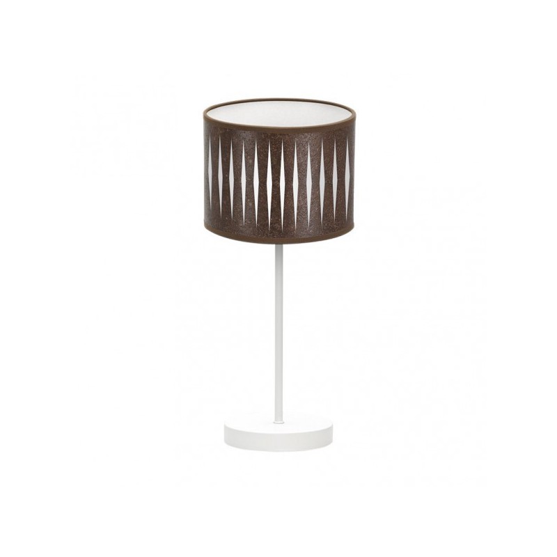 Sobremesa Piron 1xe14 Blanco/oxido 42x17x17 Cm