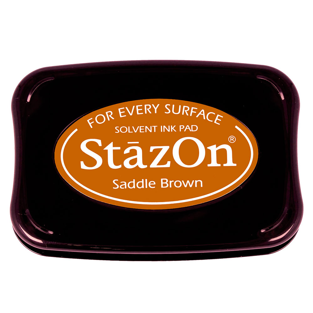 Tinta Stazon Vidrio, Plástico Marrón Cuero 95x65mm TSZ-43
