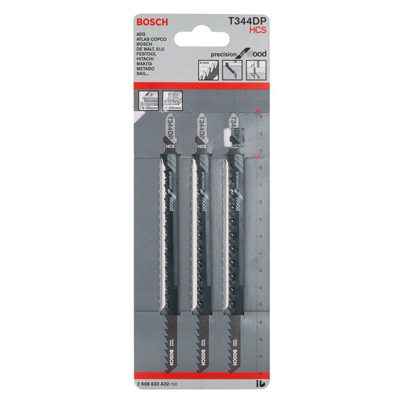 Sierra Cal.T 344 Dp Precision Wood 3Uds. 1413H117 Bosch