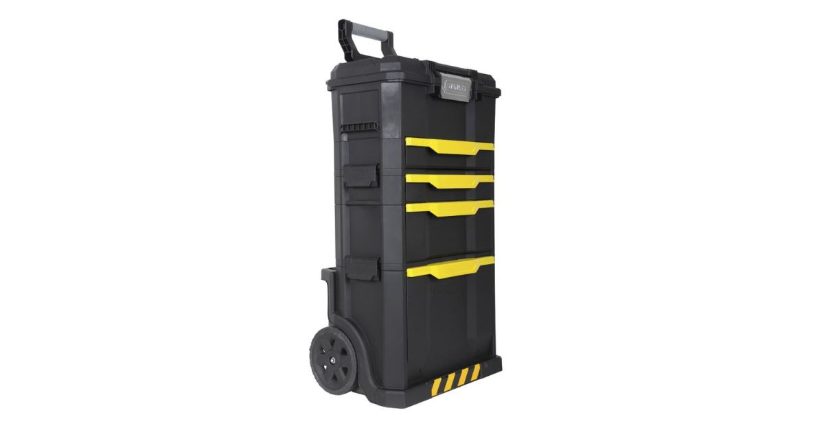 Taller móvil Stanley sobre ruedas con caja y cajón 1-79-206