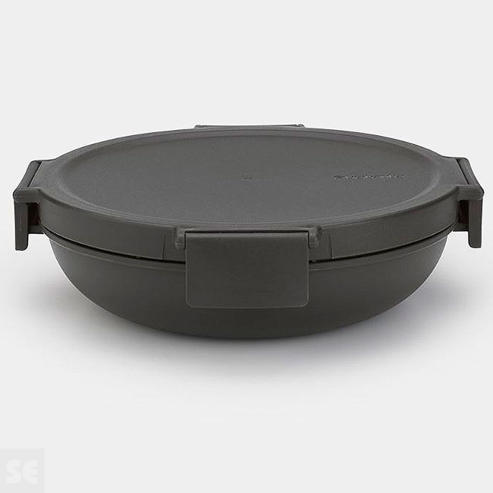 Táper Redondo Hermético Dark Grey 1 l