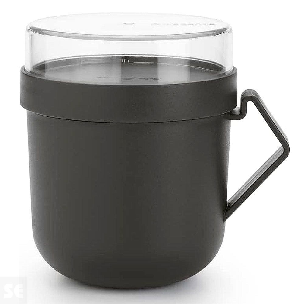 Taza Hermética Dark Grey Plástico 0,6 l