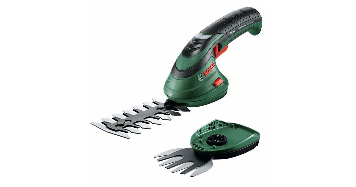 Tijeras de jardín BOSCH Isio AKU para arbustos y césped 0600833108