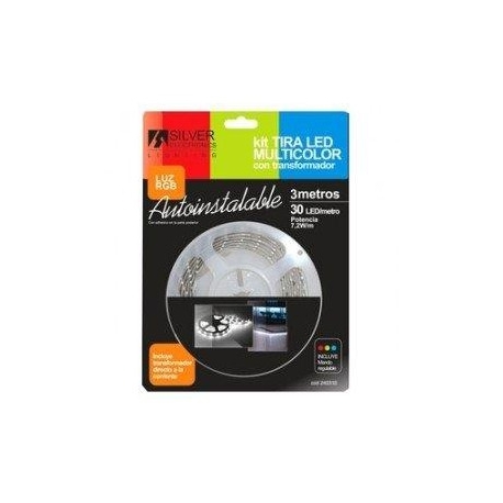 Tira led silver sanz rgb 3m