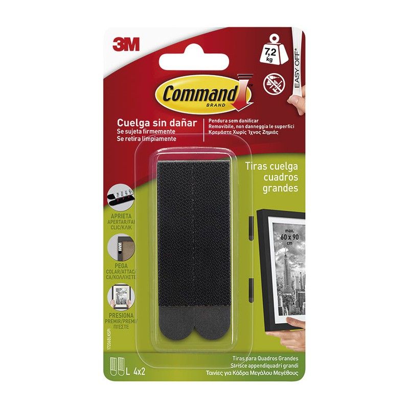 Tiras Cuadros Grandes(8U).Ng.Command 683B315 3M
