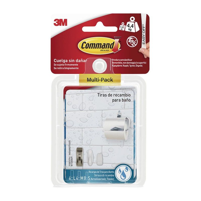 Tiras Surtidas Trans.Resist.Agua Command 683B381 3M
