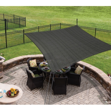 Toldo vela sombreo ready to hand cuadrado 3 m gris 125gr coolaroo