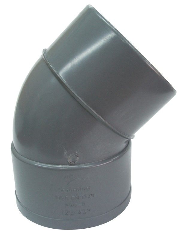 Acc.Pvc. Codo Macho-Hembra 125-45º 895F2112 Crearplast