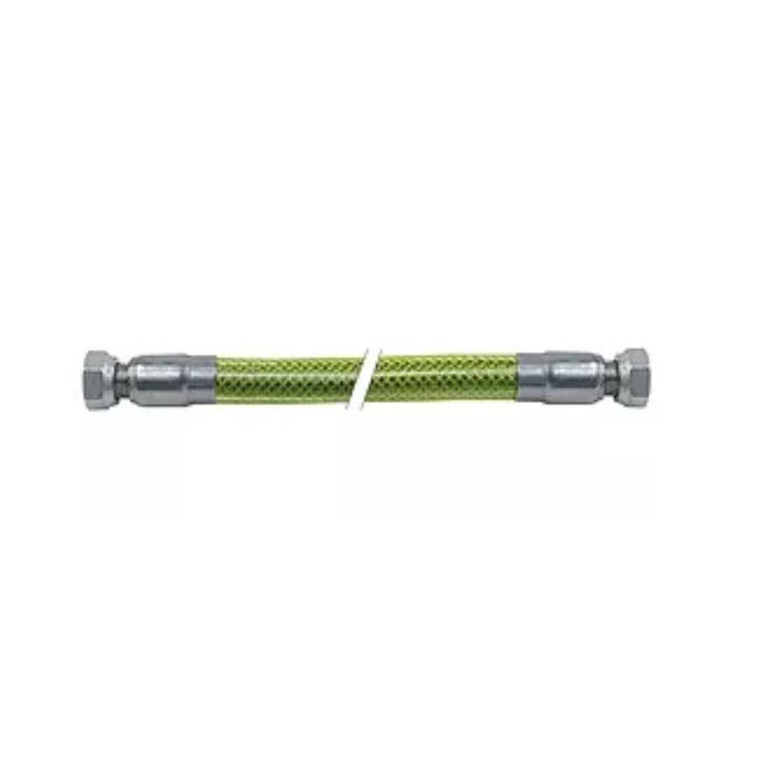 tubo flexible para gas L 2000mm 1/2" H - 1/2" H trenza inox, cubierto en plástico EN 14800 DN12 250058
