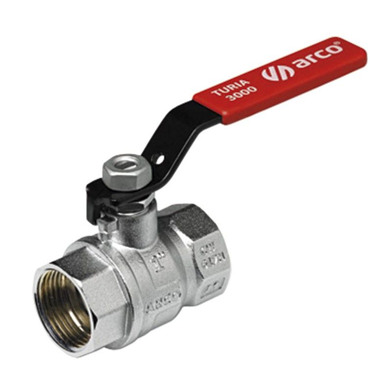 Valvula Esfera Paso Tot.1X1" P.Roja 831F36 Arco