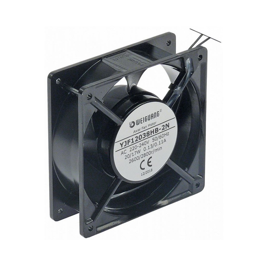 ventilador axial L 120mm An 120mm 602297 Weiguang YJF12038HS-2N