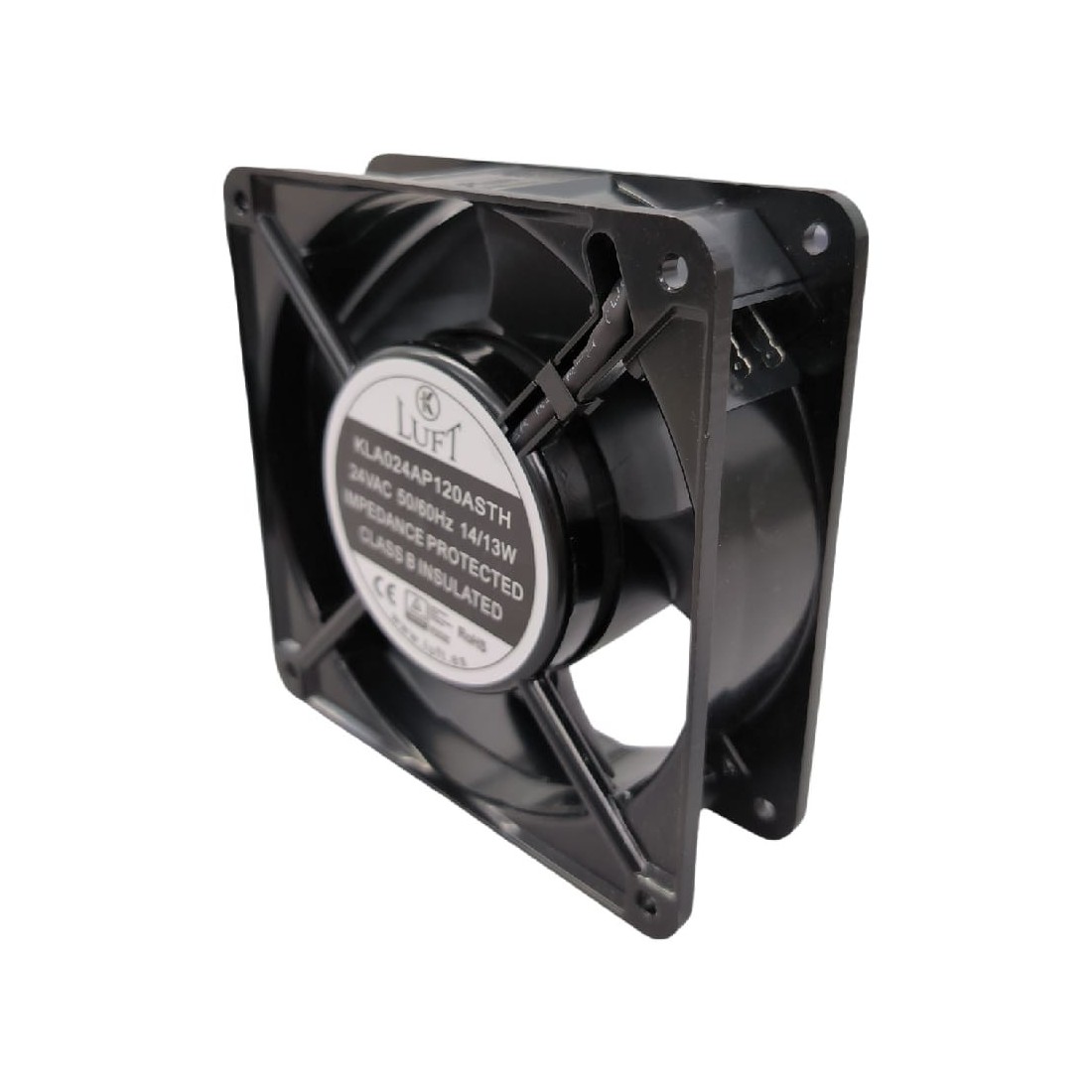 Ventilador axial L 120mm An 120mm H 38mm 24VAC 50-60Hz KLA024AP120ASTH 96375