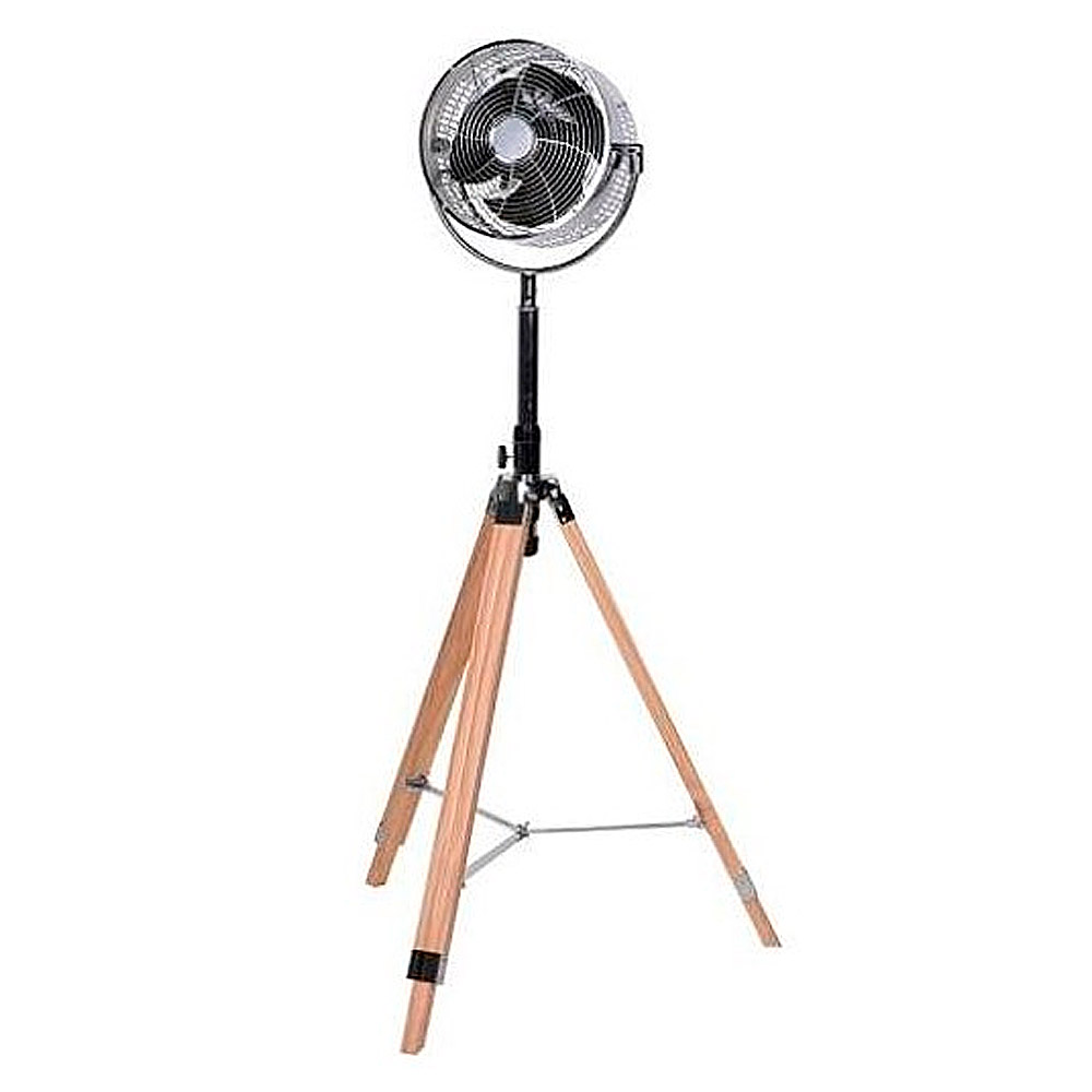 Ventilador Pie Negro 40 cm Negro